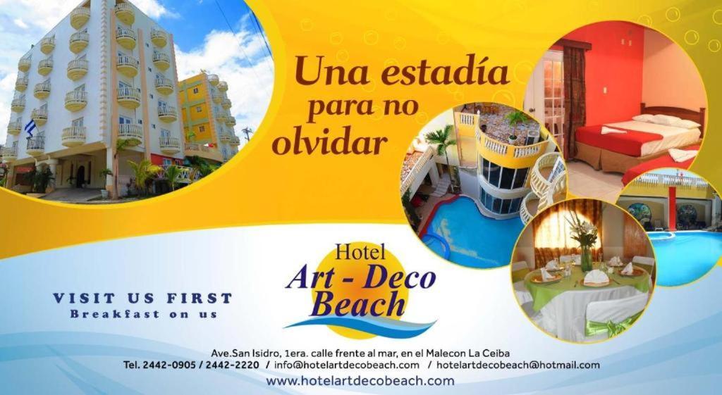 Hotel Art Deco Beach La Ceiba Extérieur photo